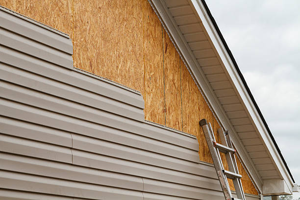 Professional Siding technician working in Orviston, PA